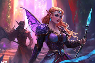 create a fantasy character and dnd character