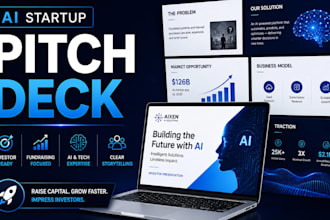 design ai startup pitch deck investor pitch deck fundraising presentation