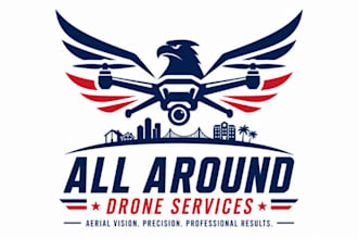 design high quality american icon drone logo