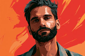 draw vector art portrait face, vehicle