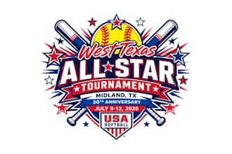create an awesome softball logo just in 16 hours
