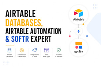build airtable databases, airtable automation and softr expert