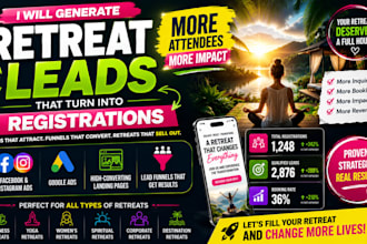generate qualified retreat leads ready to book and register for your next event
