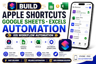 build apple shotcuts googlesheets excels automation ios workflow automation