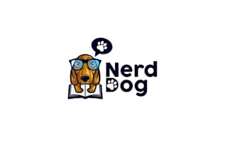 design nerd dog cares logo