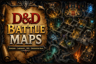 create dnd maps, battle maps, dungeon and labyrinth maps