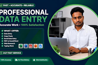 do data entry excel pdf to excel web research typing