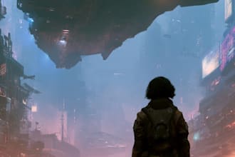 sci fi character illustration or sci fi character