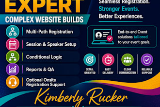 build or optimize your cvent event website and registration