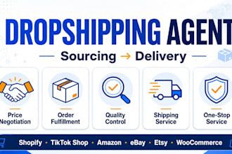 be a one stop dropshipping agent, from sourcing to delivery