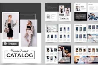 design sales product catalog brochure for medical equipment, pharmacy marketing