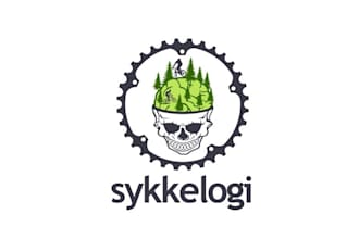 design skull capturing cycle sport logo