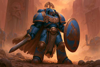 create a fantasy or warhammer 40k character