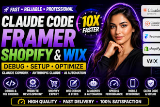 debug claude code framer website claude cowork anthropic claude shopify and wix