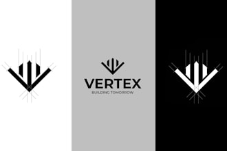 a modern minimalist logo for real estate and property business