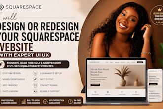 design or redesign your squarespace website with expert UI UX