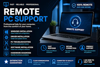 provide remote PC support and troubleshooting