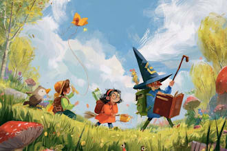 children story book illustration children story book