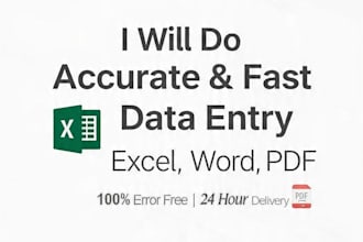 do data entry and product research for import export business