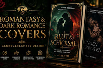 ich gestalte dein romantasy oder dark romance cover