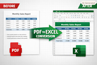 convert PDF to excel and word