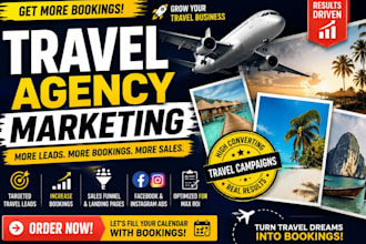 travel agency meta ads landing page lead generation booking funnel crm travefy