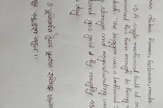 write anything with my beautiful hand writing