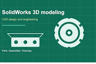 design 3d models and assemblies in solidworks