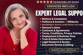 draft and prepare your US small claims court case documents