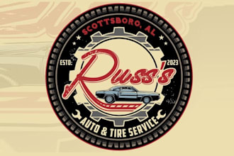 design creative automotive tire service logo
