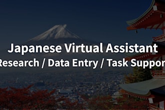 be your virtual assistant for japanese research and tasks