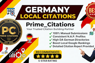 build high quality germany local citations and business listings