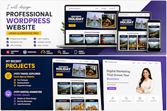 create a professional wordpress business website