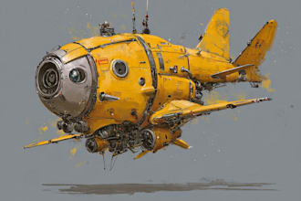 draw high quality spaceship concept