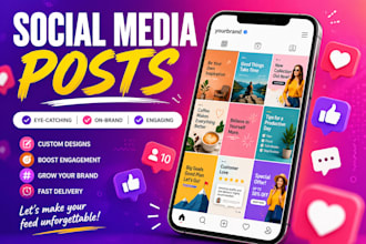 design a full month of instagram and facebook content