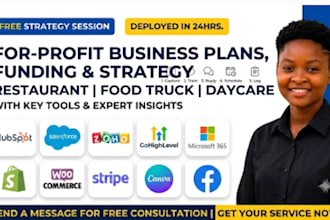 write a restaurant food truck or daycare business plan with five year financial