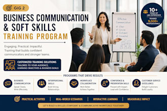 create business communication and soft skills program