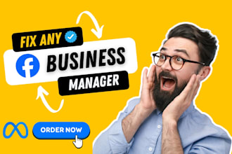 fix issue or create verified fb business manager, ads account or bm