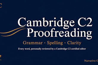 proofread and edit your english text with cambridge c2 precision