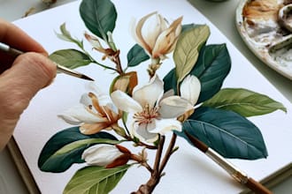 draw a botanical illustration