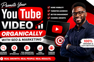 promote your youtube video organically with SEO and marketing