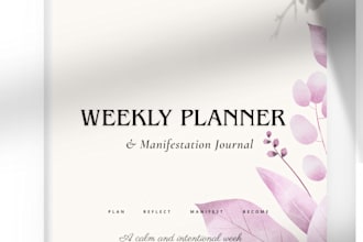 design printable planners and journals