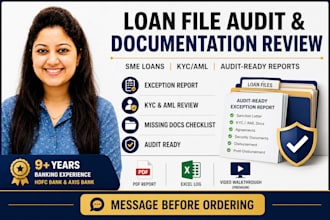 review your loan documentation and prepare an audit ready compliance report