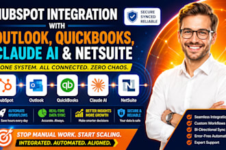 hubspot integration with outlook quickbooks claude ai netsuite