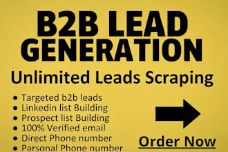do b2b lead generation any industry, linkedin lead gen