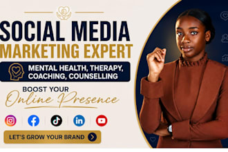 be your social media manager for mental health, therapy, and counseling