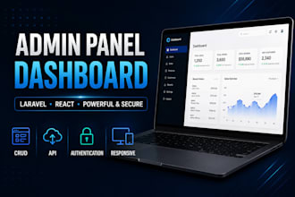 develop a secure laravel admin panel dashboard