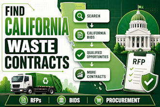 find california waste hauling contracts and government bids