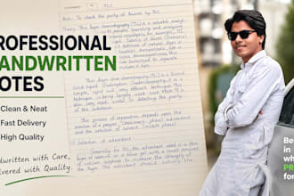 write handwritten letters notes and documents