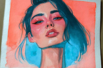 do watercolor illustration and watercolor